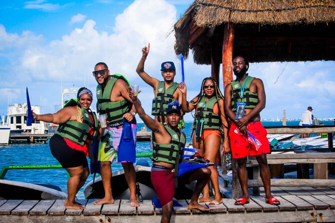 3 in 1 Jungle Speedboat and Snorkeling in Cancun - The guides and the safety balance