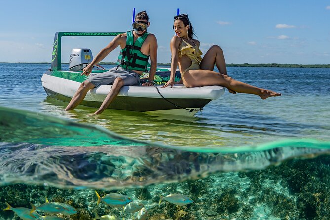 3 in 1 Jungle Speedboat and Snorkeling in Cancun - Driving across the bay in your own boat