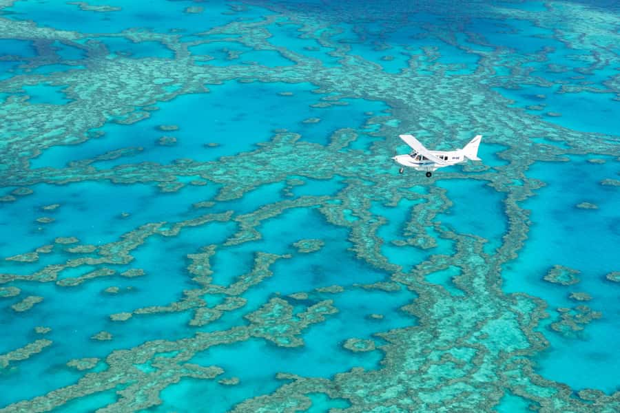 Airlie Beach: Fly Raft Package w Scenic Flight & Snorkeling - Switching from plane to raft