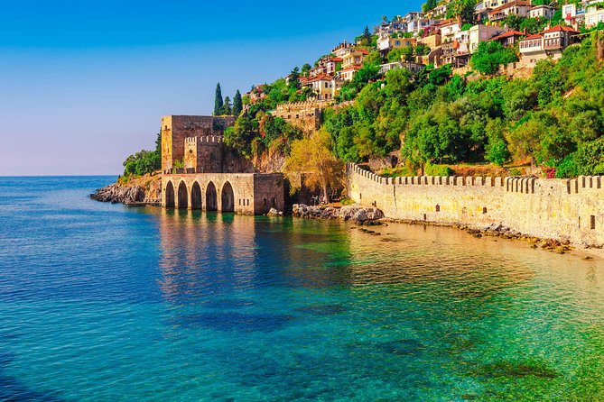 Alanya Catamaran Boat Tour with Sunbathing Swimming & Snorkelling - Swimming near Cleopatra Beach and beyond