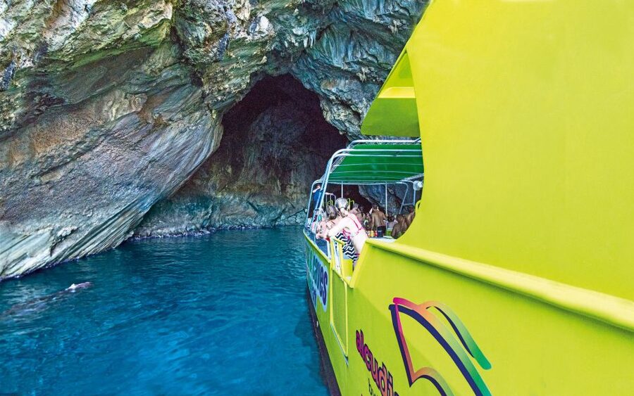 Alcudia: Caves & Coastline Boat Trip w/ Snorkelling - Two swim stops and clear water