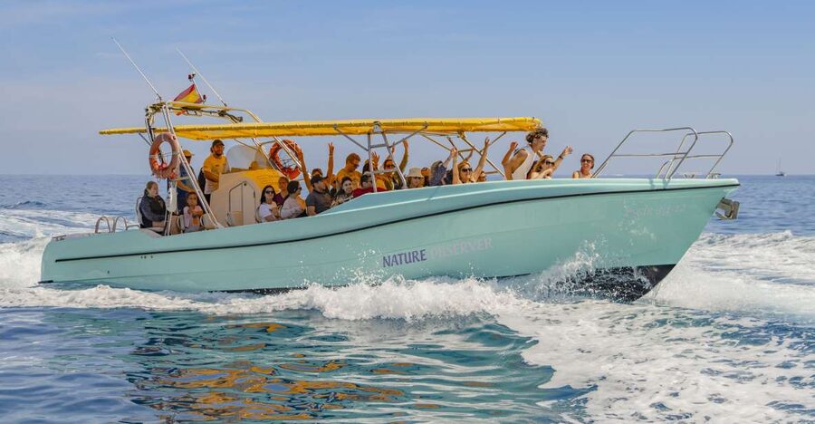Alcudia: Coll Baix Beach & Sea Caves Cruise with Snorkeling - Sailing across Alcudia Bay