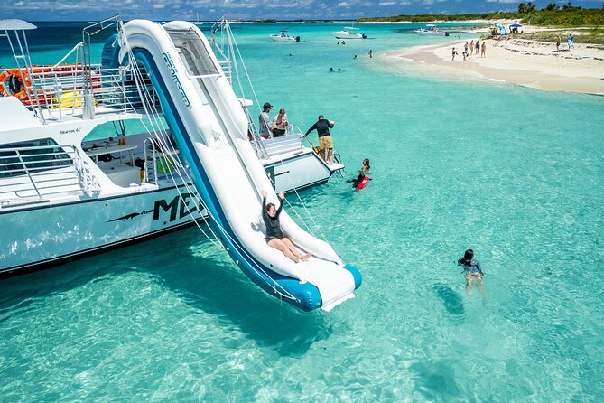 All Inclusive Snorkel and Slide Boat Tour: Icacos or Vieques - Leaving Marina Puerto Chico for the eastern islands