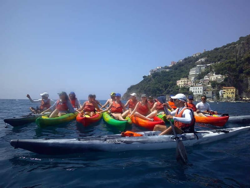 Amalfi Coast: Kayak, Snorkeling, Pandora Cave & Hidden Beach - Acquachiara beach: the main swimming break