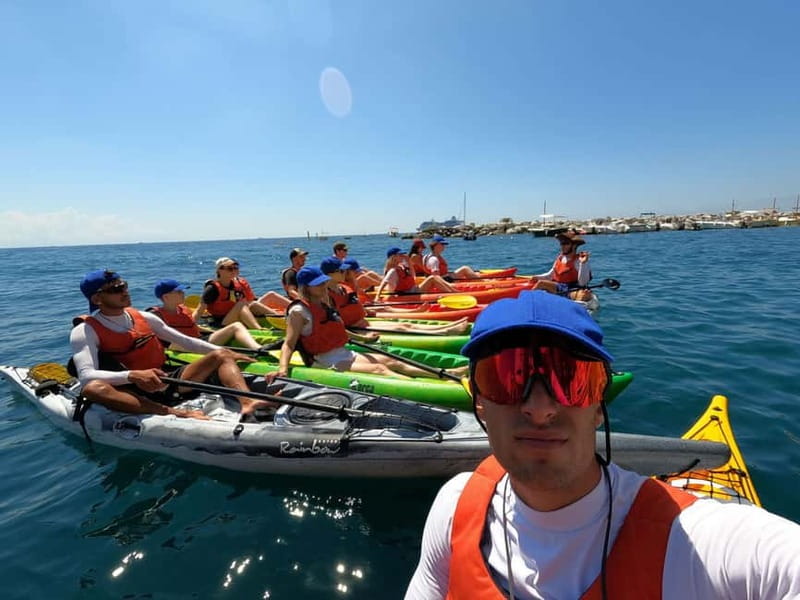 Amalfi Coast: Kayak, Snorkeling, Pandora Cave & Hidden Beach - From Moorea Beach Club to Torre Normanna