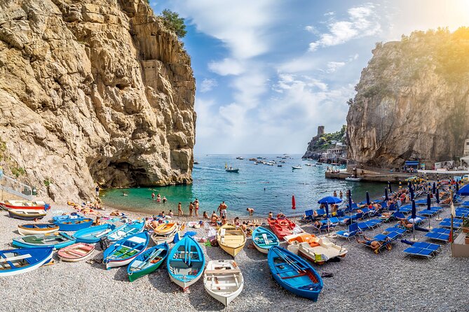 Amalfi Coast & Positano: Boat Tour with Snorkeling & Drinks - Praiano and the blue light of Africana Grotto