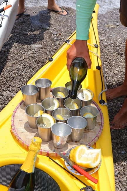 Amalfi: Kayak-Snorkel to Pandora Cave, Hidden Beach & Drinks - The Sulfur Cave and Pandora Cave