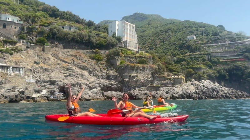 Amalfi: Kayak-Snorkel to Pandora Cave, Hidden Beach & Drinks - How difficult is the kayaking?