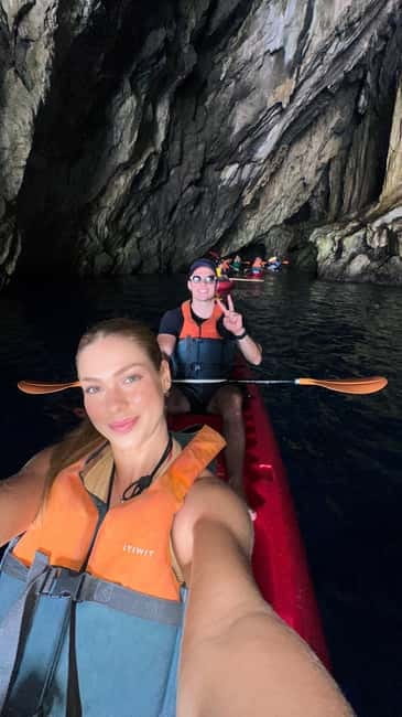 Amalfi: Kayak-Snorkel to Pandora Cave, Hidden Beach & Drinks - Timing, weather, and meeting-point advice