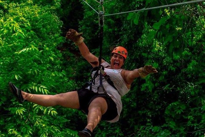 ATV Adventure Combo with Snorkeling, Ziplines, Cenote, and Lunch - The Mayan cenote is refreshing but brief