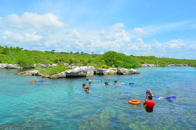 ATV Extreme and Snorkel Combo Tour from Cancun - Swimming in a jungle cenote