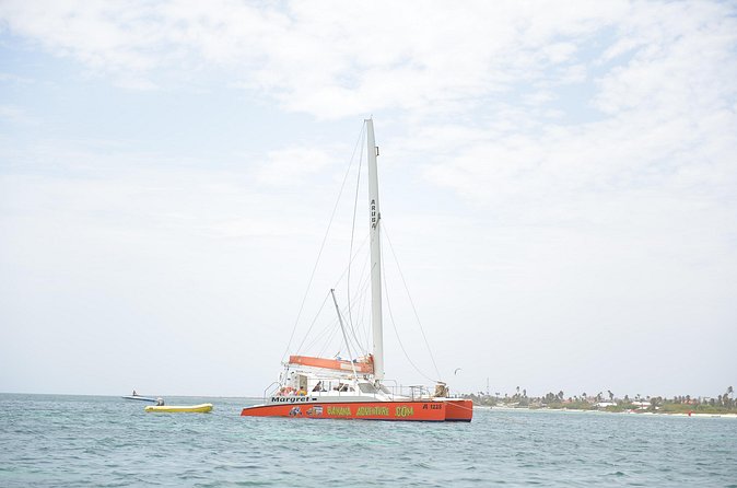 Banana Adventure Catamaran Shipwreck Snorkel and Turtle Swim - Looking for turtles at Tres Trapi