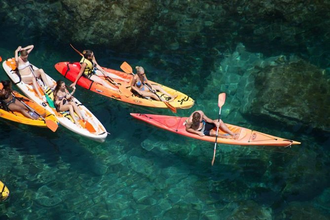 Barcelona Costa Brava Kayak, Snorkel & Cliff Jump Day Tour - Snorkeling among fish and rocky coves