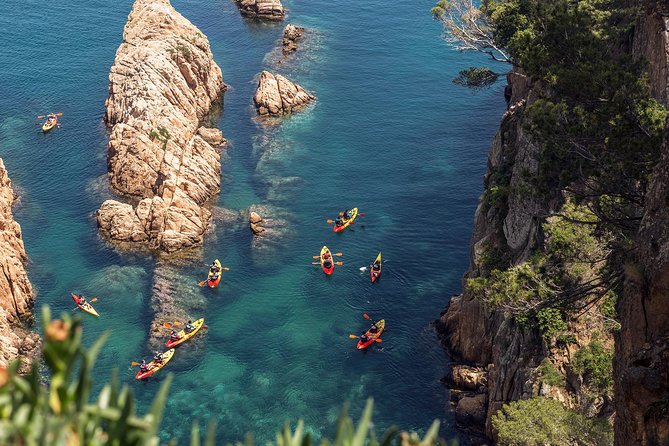 Barcelona Costa Brava Kayak, Snorkel & Cliff Jump Day Tour - Getting ready on San Pol beach