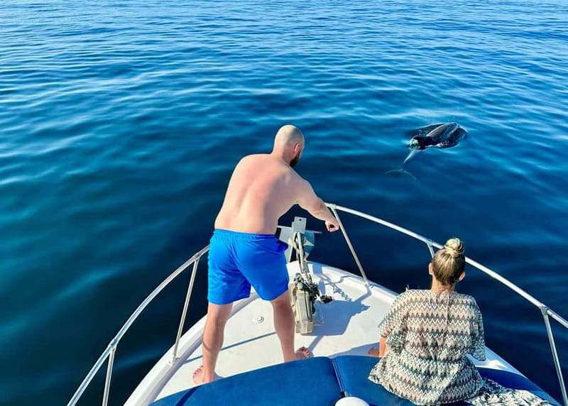 Benalmádena Boat Tour with Snorkeling, Water Slide and Lunch - Snorkeling at the shipwreck