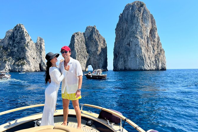 Blue Grotto and Capri Boat Tour with Aperitivo Swim and Snorkel - Heart Cave, calm coves, and Punta Carena