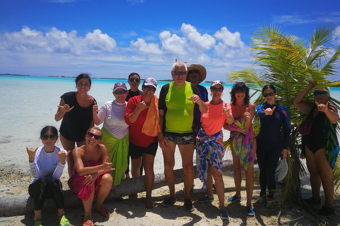 BLUE LAGOON | Eco-tour | Snorkeling Avatoru | Secret Green Lagoon - Coconut braiding and traditional music at noon