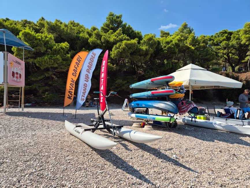 Bol: Zlatni Rat Beach Kayak Tour with Snorkeling - Practical things to pack