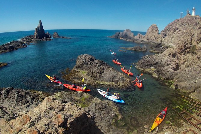 Cabo de Gata Active. Guided kayak and snorkel route through coves of the Natural Park - Snorkelling in the clear water