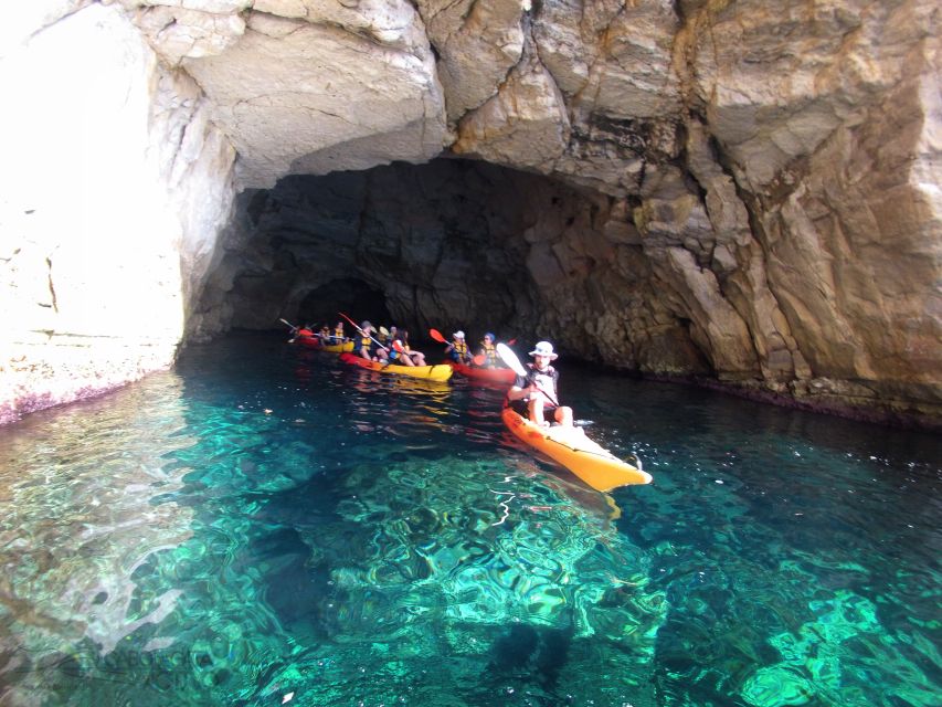 Cabo de Gata: Natural Park Kayaking and Snorkel Excursion - The first 75 minutes: coves, cliffs, and sea caves