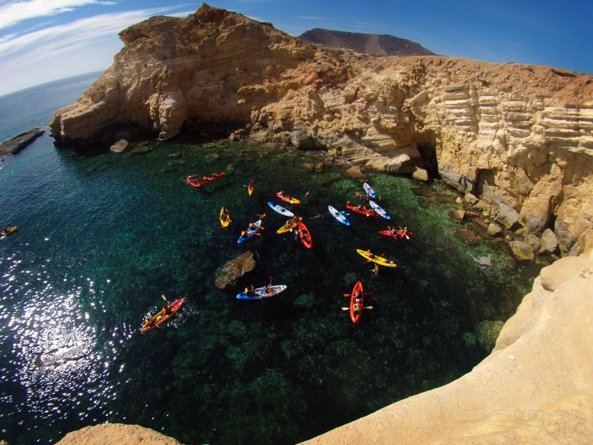 Cabo de Gata: Natural Park Kayaking and Snorkel Excursion - A 30-minute stop for swimming and snorkeling