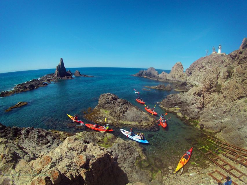 Cabo de Gata: Natural Park Kayaking and Snorkel Excursion - The final hour returns along the coast