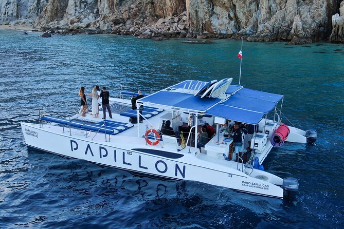 Cabo San Lucas All-Inclusive Private Catamaran Snorkeling Cruise - Medano Beach and a relaxed finish
