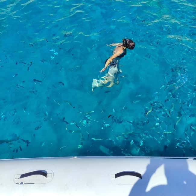 Cagliari: More Than a Boat Tour; Snack, Swim, Sip & Snorkel - Cala Bernat and the first swim