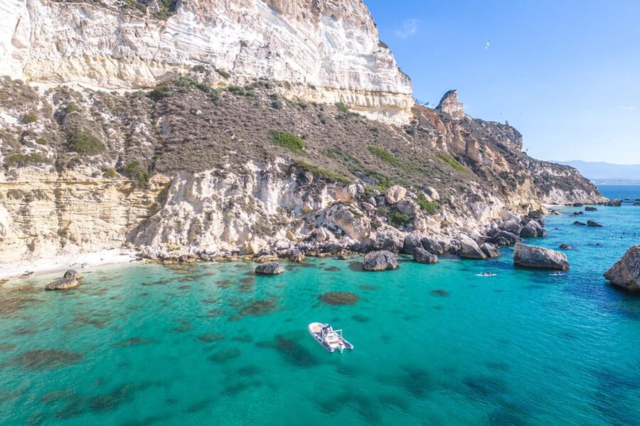 Cagliari: Zodiac Boat Tour, 3-4 SwimStops, Wine & Snorkeling - Cala Mosca: your first chance to swim