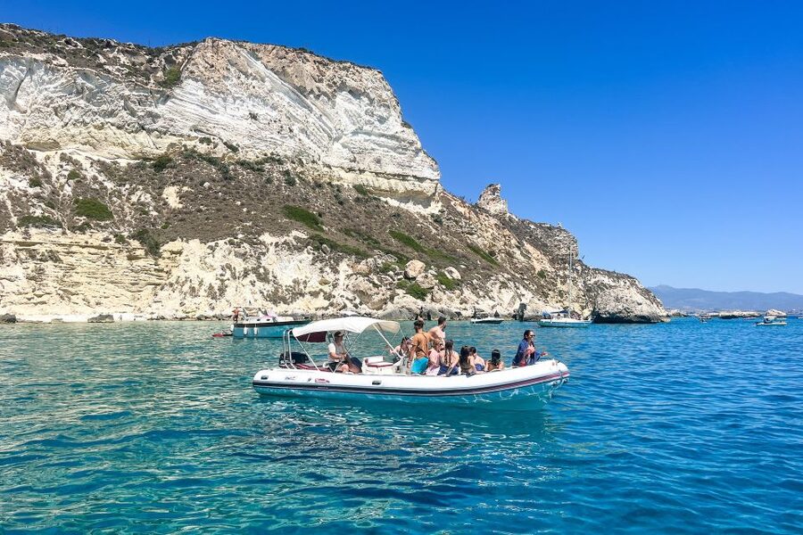Cagliari: Zodiac Boat Tour, 3-4 SwimStops, Wine & Snorkeling - The final swim near the Devil’s Saddle