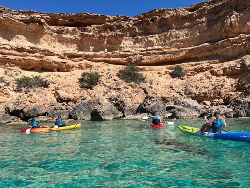 Cala Codolar: Sea & Caves Kayaking Tour with Snorkeling - The briefing and first paddle