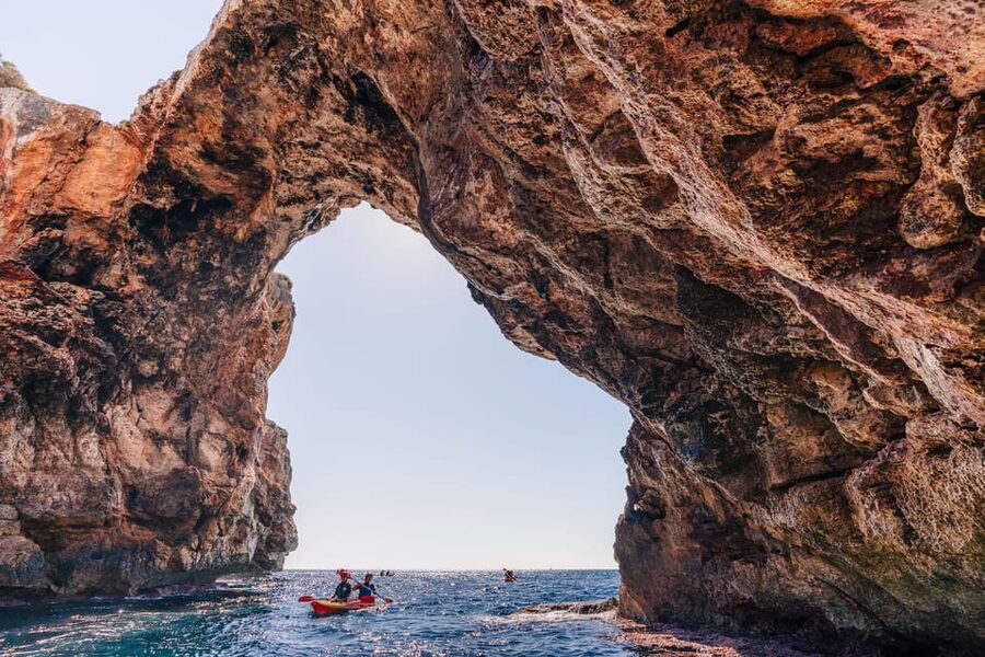 Cala Varques: Guided Sea Caves Kayak & Snorkeling Expedition - Starting at Cala Romantica and Estany d’en Mas