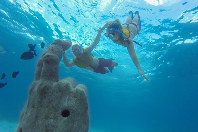 Cancun Snorkeling Tour: Swim with Turtles, Reef, Underwater Museum and Shipwreck - El Meco reef: fish, coral, and clearer water
