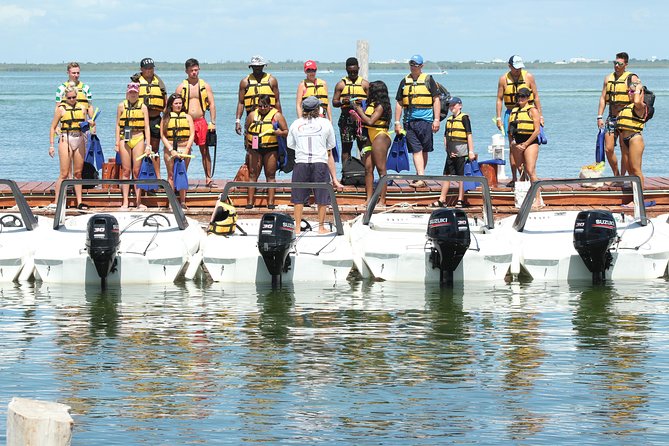 Cancun speedboat and snorkel tour: shared speedboat - What the $59 price really covers