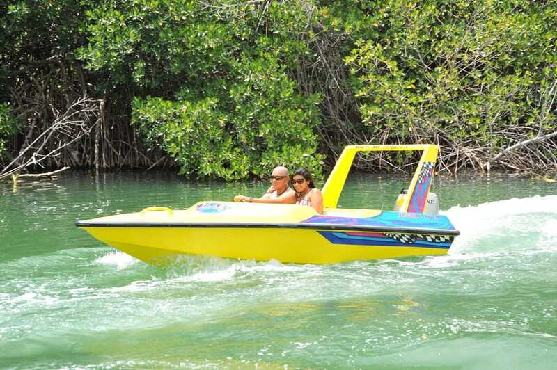 Cancun: Speedboat Mangrove Jungle & Snorkel Tour - Reaching Punta Nizuc and the Mesoamerican reef