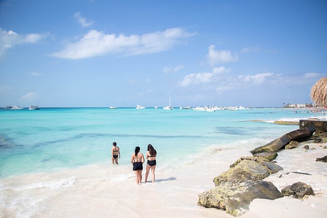Catamaran Sailing to Isla Mujeres with Snorkeling, Lunch & Open Bar included - Isla Mujeres beach club and buffet lunch