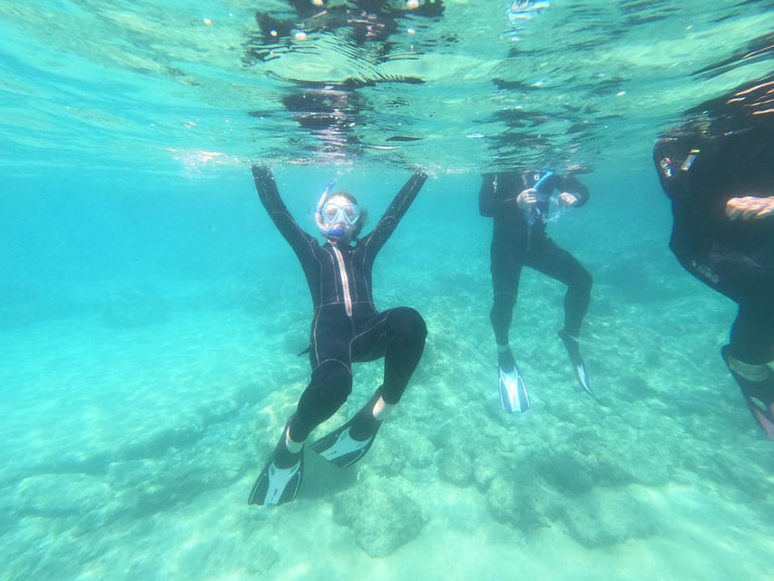 Chania: Boat Trip with Guided Snorkeling Tour - The boat ride and the first 45-minute session