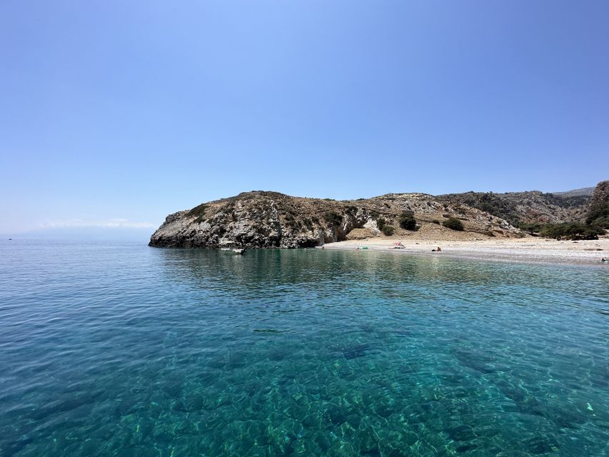 Chania: Menies Beach & Chironisia Bay Cruise with Snorkeling - Cruising around the Rodopou Peninsula