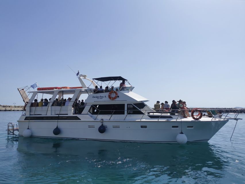 Chania: Menies Beach & Chironisia Bay Cruise with Snorkeling - Menies Beach: stones, ruins, and WWII relics