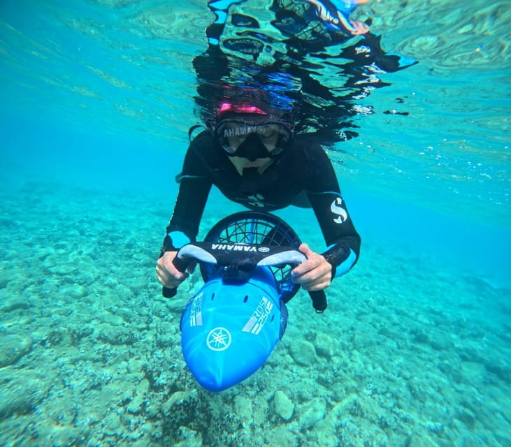 Chania: Sea Scooter Snorkeling boat tour - A Sea Scooter Tour Built Around Souda Bay