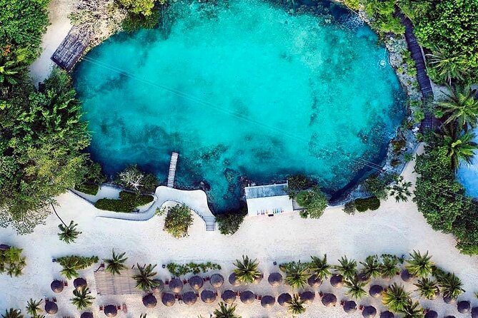 Chankanab Park Admission +Open bar +Lunch included +Snorkeling - Beach time, loungers, and the park’s quieter corners