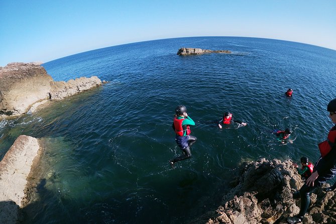 Coasteering adventure with snorkeling: kids version - Cliff jumps, rock scrambling, and swimming