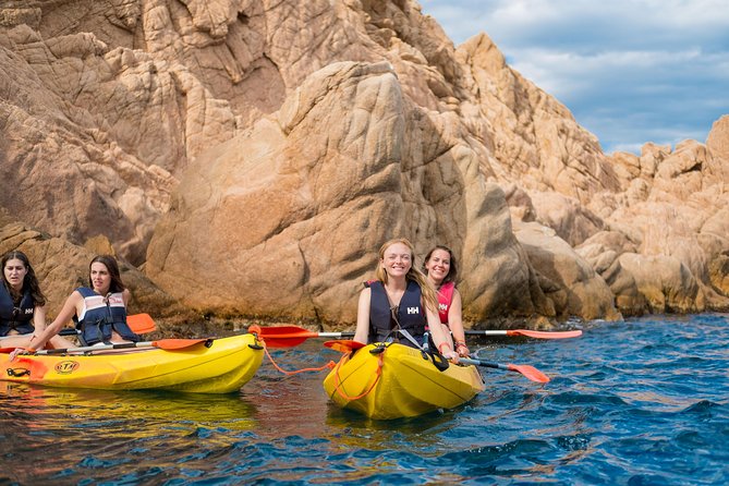 Costa Brava Kayak & Snorkel Tour + Picnic from Barcelona - Kayaking along the Costa Brava