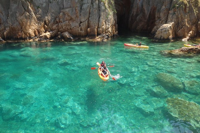 Costa Brava Kayaking and Snorkeling Small Group Tour with Lunch - San Pol Beach and the First Kayak Lesson