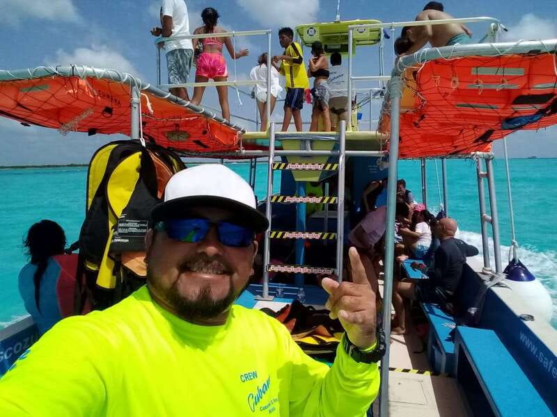 Cozumel: VIP Glass Bottom Boat & Snorkeling 3 Reefs Tour - Deep Paradise Reef finishes with 25 minutes in the water