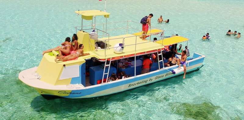 Cozumel: VIP Glass Bottom Boat & Snorkeling 3 Reefs Tour - Villa Blanca Reef begins the underwater tour
