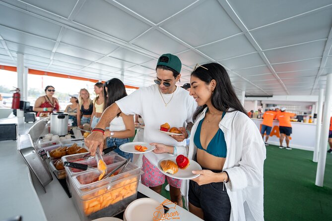 Dancer Cruise Isla Mujeres Snorkel Food and Drinks Included - The return ride turns into a party