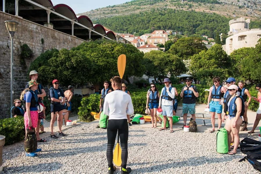 Dubrovnik: Guided Sea Kayaking and Snorkeling Tour - Swimming and snorkeling at Betina Cave