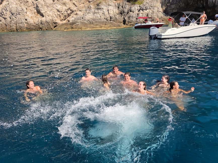Dubrovnik (Marina Frapa): 7 Caves Tour (4h) + Drinks&Snorkel - Three Green Caves and emerald reflections