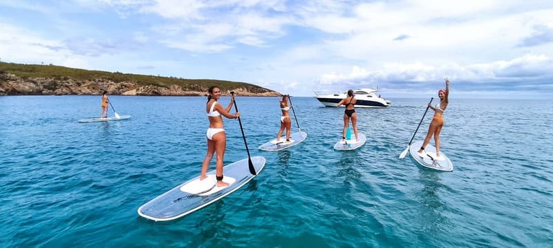 Experience Crystal paddle surf Tours + snorkel - The first minutes: instruction, equipment, and balance